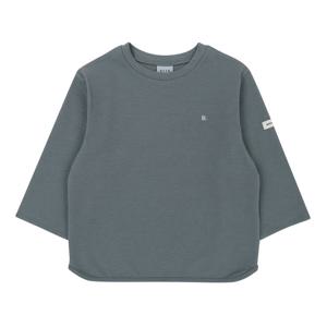 [빈]차콜 그레이 라운드 7부 소매 티셔츠BZ51TS04CG