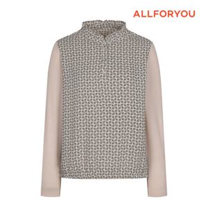 [올포유] 여성 기하학 우븐패치 티블라우스 ALTHN7231-509