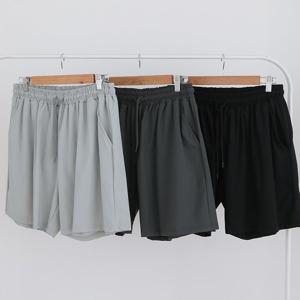 남자 여름 Q벤츄리 스트링 스판 숏 반바지 5C-PTH-Q062-검정