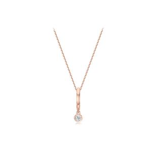 [티르리르]네스트 드랍 듀 핑크실버 목걸이 TSSSVP14093M