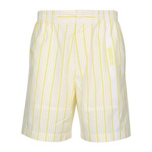 자크뮈스 옐로우 화이트 버티컬 스트라이프 쇼츠 255PA1381691