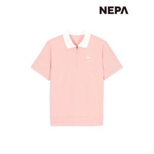 [네파] 여성 미니 체크 반팔 폴로티셔츠 7L45247