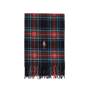 폴로랄프로렌 머플러 PC1301-101 홀리데이 베어 타탄 체크 프린지 머플러 당일발송