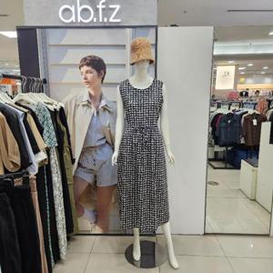Ab.f.z DP01 도트패턴쭈리민소매원피스 AFZ3HO40