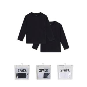 [탑텐키즈]MKE5TS3904  에센셜 USA 코튼 긴팔티(2PACK)