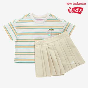 [뉴발란스]뉴발란스 키즈 여아 홀리데이 반팔 셋업 NK9YF2302G-3
