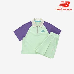 [뉴발란스]뉴발란스 키즈 소매배색 반팔셋업 NK9YFB205U-84 트레