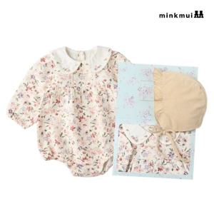 [밍크뮤]IV 수채화플라워SET바디슈트 35A1360406 35A13-604-06 출산백일돌선물