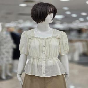 ab.f.z 세이브존09 스퀘어넥 밴딩 블라우스 afhz5b08g