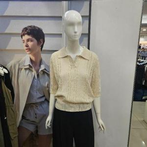 Ab.f.z DP01 시어서커 V넥카라꽈배기니트 AFZ3HW37