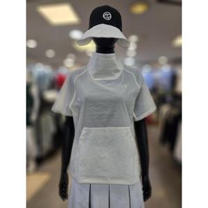 엘르 골프 세이브존07 여성골프 오버핏 점퍼형 우븐 티셔츠 6K41352