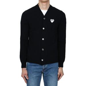 [꼼데가르송] 25FW 화이트 와펜 가디건(P1N062) (AX N062 051 1)