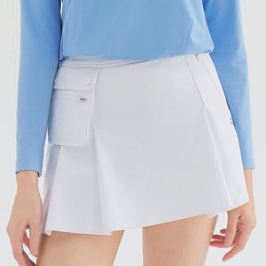 [공식]테일러메이드 여성 볼주머니 탈착 부분플리츠 큐롯 TWCUN7292-101