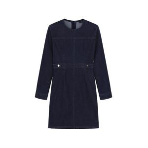 [게스] 여성 원워시 긴팔 데님 원피스 블루블랙 YO3D2761