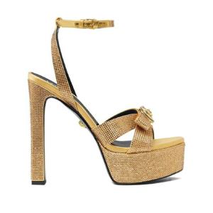 25 FW 베르사체 크리스털 장식 샌들 140mm 10173141A15718 TP441838046