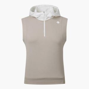 데상트골프베스트 JQS DP32WFCV82-BEGG 여성 져지 하이브리드 후드 베스트 / Beige