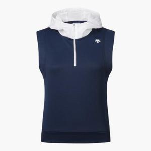 데상트골프베스트 JQS DP32WFCV82-GBLG 여성 져지 하이브리드 후드 베스트 / Green Blue