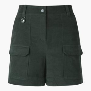 데상트골프웨어 JQS DP32WFSP96-KHAG 여성 아웃포켓 하프 팬츠 / KHAKI