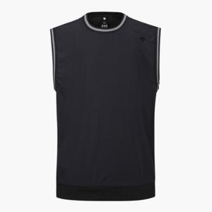 데상트골프조끼 JQS DP32MFWV81-BLKG 남성 우븐 풀오버 베스트 / BLACK