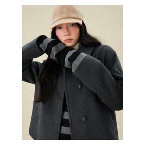 [빈폴레이디스]울 쇼트 코트  그레이 (BF4Y30C014)