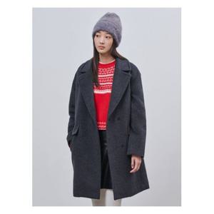 [빈폴레이디스]알파카 혼방 미디엄 코트  그레이 (BF4X30C164)