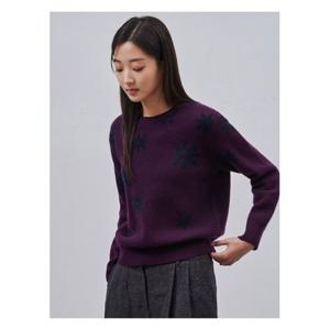 [빈폴레이디스]올 혼방 자카드 풀오버  퍼플 (BF4X51C01U)