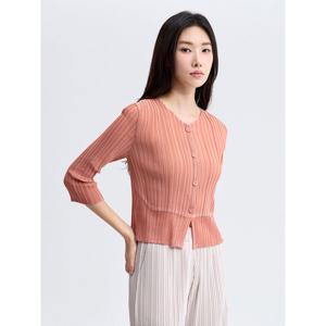 [플리츠미][플리츠미] 플로팅 메쉬 블록 가디건_EPCDF025002