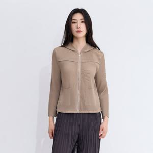 [플리츠미(여성)]오블리크 후라쉬 후드 자켓_PPJKF025013