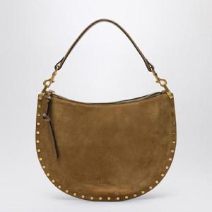 ISABEL MARANT Borsa Oskan Soft Zipped in suede color taupe 25PBF0066FAB2C03MXLISAMA-50TA