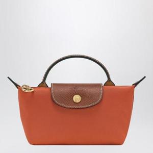 LONGCHAMP Le Pliage Original brick coloured clutch bag 34175089XLLONG-P97