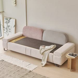 아씨방가구 온담 패브릭 세라믹 온돌 4인용 흙쇼파