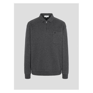 [빈폴멘]니트라이크 칼라넥 스웨트 셔츠  애쉬 (BC4X41O124)