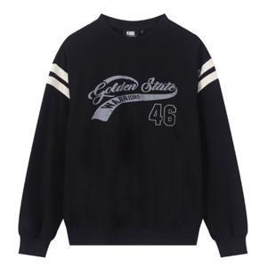 [엔비에이]공용 GSW 스포티 캐쥬얼 레터링 오버핏 맨투맨 티셔츠 N253TS021P