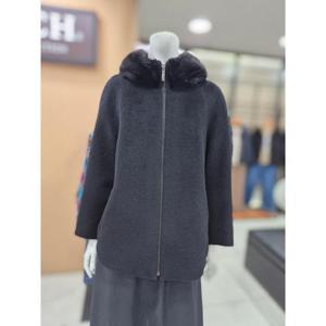 안지크 세이브존06 밍크 카라 배색코트 AI4HC59J70