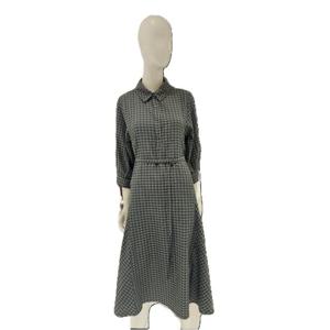 [숲]소매 턴업 셔츠 벨티드 원피스 SB8OP30