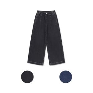 탑텐키즈 MKF1DP2213 여아 에코 하이웨이스트 와이드 데님 팬츠