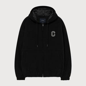 [커버낫]커버낫 C 로고 헤비 옥스포드 자켓 블랙 CO2503JK53BK