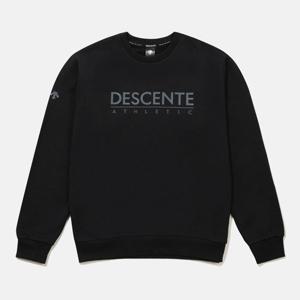 [데상트]데상트 코튼 기모 맨투맨 SP323XHT93BLK0 긴팔티 스포츠