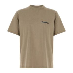 그라미치 게코 프린트 크루넥 티셔츠 G5FUT133 BEIGE