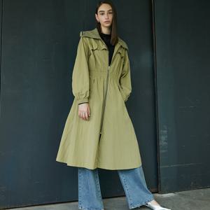 [에고이스트]니트카라 탈부착 페미닌 롱점퍼 ER4TC900