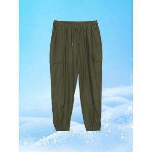 [빌리버스] 남자 아이스 쿨 스판 팬츠 허리밴딩 조거 바지 BHDNP007