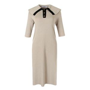 [레코브]() 배색단작 니트 원피스(LC61C9KO508X)