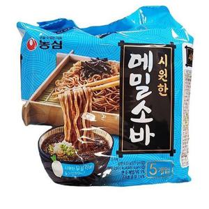 [농심] 메밀소바면 5입 635g (127g X 5입) 40229
