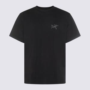 아크테릭스 로고 자수 크루넥 코튼 티셔츠 X000009533 BLACK