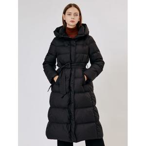 [아날도바시니]() 후드 벨티드 덕다운 롱패딩(AX11PD26S)