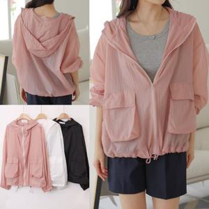 [시드마켓]워킹가오리핏후드집업 505U572S 빅사이즈 여성의류