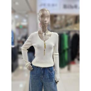 제시뉴욕 세이브존04 브이넥 골지 티셔츠 JD85KO5380KO