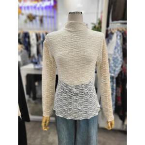 밸리걸 세이브존01 빈목 시스루 망사 레이어드 블라우스 818850