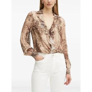 25 FW 게스 스네이크 프린트 블라우스 W5RH55WE550 TP441774501