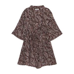 [바바라(언더웨어)]시스루 번아웃프린트 로브가운AGW4613R